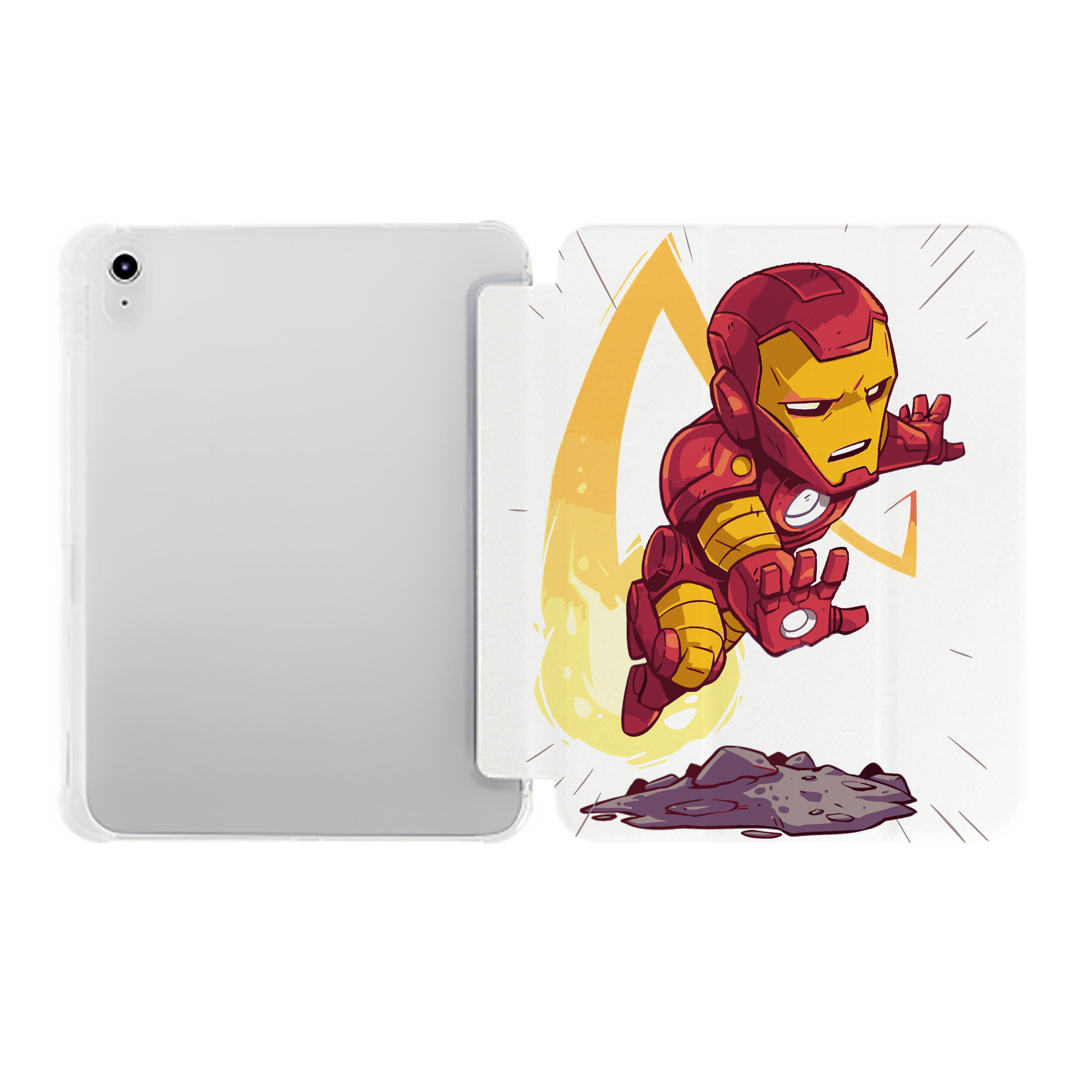 （画像用） アベンジャーズ The Avengers IPad ケース ペン収納付き 三つ折りスタンド PUレザー×シリコン 対応機種9.5/10.5/10.9インチ